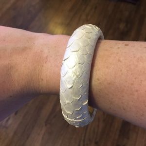 Ted Rossi Python Bangle Bracelet